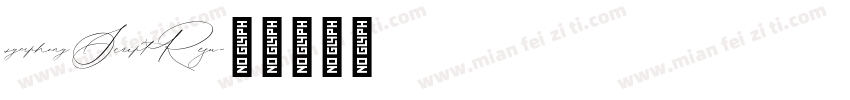 symphony Script Regu字体转换